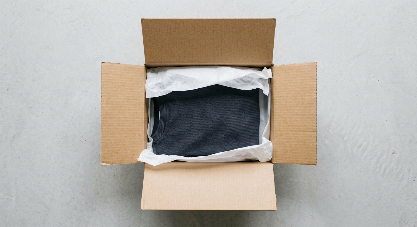 Premium unboxing flat lay
